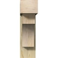 thumbnail image 2 of Ekena Millwork 8"W x 28"D x 28"H Westlake Block Rough Sawn Bracket w/ Offset Brace, Douglas Fir, 2 of 25
