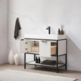 thumbnail image 4 of Marcilla 36" Single Sink Bath Vanity in White with One-Piece Composite Stone Top, 4 of 13
