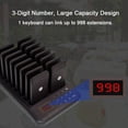 thumbnail image 3 of Wireless Calling System, Restaurant Pager Buzzer,999 Channels Calling Keypad + 16Pcs Coasters, 3 Calling Modes, 800M, For Coffee Food Court Church Nurse Clinic Queue System, 3 of 8