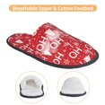 thumbnail image 3 of Fotbe Christmas Hohoho Pantuflas Peludas para Mujer con Estampado, Zapatillas de Peluche, Zapatos de Invierno para Casa, Uso Interior y Exterior-Medium, 3 of 8