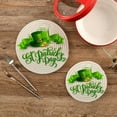 thumbnail image 2 of FREEAMG Happy St.Patrick's Day Heat Resistant Trivets Potholders 2PCS,Round Cotton Weave Handmade Pot Holder, Non-Slip Hot Mats Kitchen Dining Plate Mat, 2 of 7