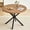 Walnut-Wood grain, variant on 39" Round Dining Table, Mid-Century Style for Small Spaces, Leisure Kitchen Table for 4 Person for Apartment Dining Living Room