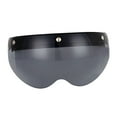 thumbnail image 1 of Visera para casco de motocicleta con 3 broches, abatible hacia arriba, protector de viento, visera protectora para casco Marrón claro, 1 of 9