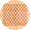 thumbnail image 1 of Ahgly Company Indoor Round Abstract Orange Modern Area Rugs, 5' Round, 1 of 4