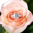 thumbnail image 3 of Bow Jewel 1.67 Ct VVS1/D Pear Cut Diamond Split Shank Rings - 14K White Gold Plated Rings - Diamond Jewelry For Birthday Gift - Engagement Rings for Her - Wedding Delicate Rings, 3 of 10