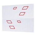 thumbnail image 2 of 100x38cm Car Body Side Sticker PVC Decals DIY Sport Styling Decoration Auto Truck Racing Accessories White Red, 2 of 5