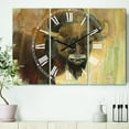 thumbnail image 2 of Designart 'Into the Wild Gold Buffalo' Farmhouse Wall Clock, 2 of 3