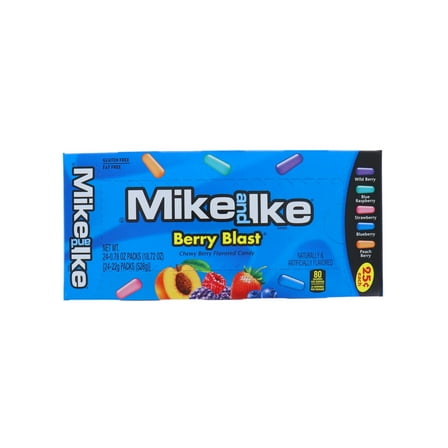 Product Of Mike&Ike, 25C Berry Blast, Count 24 (0.78 oz) - Sugar Candy / Grab Varieties & Flavors