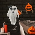 thumbnail image 5 of Halloween Decorations Hanging Ghost Decor 9*14.9 in Macrame Wall Hanging for Halloween Party Decoration Cute Ghost For Nursery Bathroom Bedroom Living Room Kitchen Garden Yard, 5 of 6
