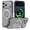 Black, variant on Lunvic Case for iPhone 18 Pro Max, Magnetic Kickstand Phone Cover with 360 Spin Ring Holder, Capacitive Camera Button, Raised Screen Camera Edges, Matte PC, Clear