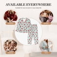 thumbnail image 7 of Honeii Watermelon print Women's Pajama Sets Long Sleeve Button Down Sleepwear Nightwear Soft Pjs Lounge Sets-Small, 7 of 7