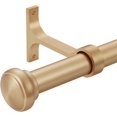 thumbnail image 2 of Heavy Curtain Rod,1 inch Long Curtain Rods for Windows 72 to 144 inch with Endcap and Premium Aluminum Brackets,Ceiling Mount Drapery Rods Outdoor Curtain Rod for Patio,Satin Nickel, 2 of 7