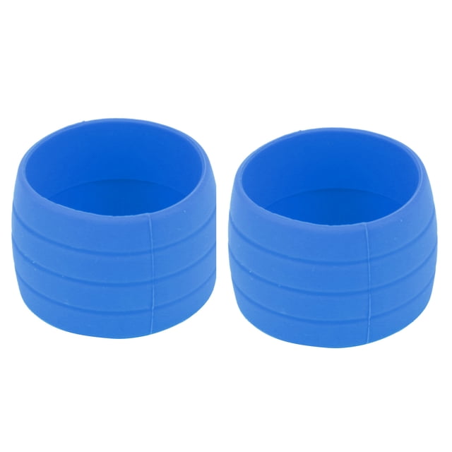 Anillo de fijación de correa elástica de silicona para bicicleta, tapones antideslizantes, bucles de correa para cinta de barra de bicicleta de carretera (azul)