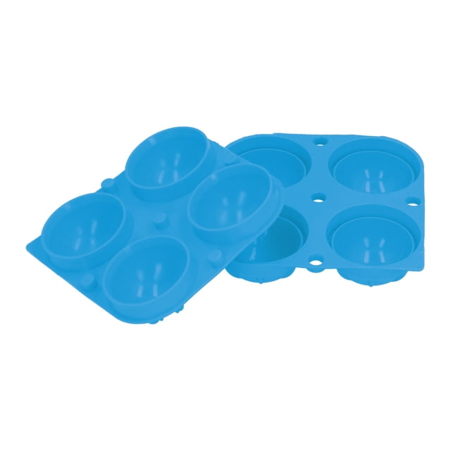 4 Grids Silicone Ice Balls Mould, Nonstick Balls Tray Reusable Quickly Cooling Ice Balls Maker Tray Tool For Home Kitchen Bar