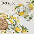 thumbnail image 4 of Yellow Lemon Throw Pillow Covers Green Leaf White Flowers Farm Plant Summer Decorative Lumbar Pillow Cover Rectangle Cushion Case for Sofa Couch Bed Living Room Bedroom 20 X 60 Inches, 4 of 9