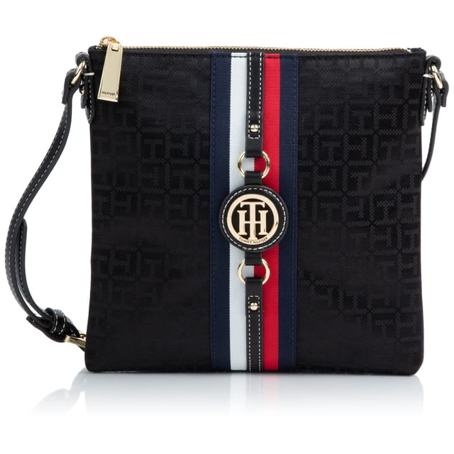 Bolso Tommy Hilfiger Jaden Plus Bandolera Negro 24 cm