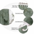 thumbnail image 6 of Sage Green Marble Waterproof Fabric Shower Curtain,Modern Abstract Art Ink Painting Waterproof Fabric Shower Curtain for Bathroom Curtains Bathtubs Hotel Shower Curtains with 12 Hooks Stall 54x78in, 6 of 8
