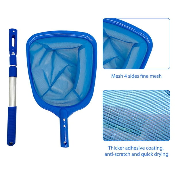 Estanque Bañera Redes de limpieza de piscinas Malla de salvamento de escombros Skimmer Net con varilla (02) Likrtyny Para estrenar