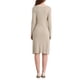 thumbnail image 3 of Vestidos de suéter de color contrastante para mujeres INSPIRE CHIC, vestido midi de punto de manga larga en color M Beige, 3 of 5
