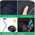 thumbnail image 3 of Campanas de viento solares, campanas de viento de colibrí, luz solar LED que cambia de color, campanas móviles impermeables para interior y exterior para jardín, patio, porche, terraza y decoración de, 3 of 5