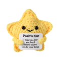 thumbnail image 2 of Adornos pequeños de lana tejidos a mano en forma de estrella. Decoraciones para el hogar con dibujos animados y energía positiva., 2 of 8