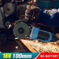 thumbnail image 2 of Meuleuse d'Angle Sans Fil à Haute Puissance, Trousse d'Outils de Coupure, Machine de Meulage Électrique Sans Balais, 6 Vitesses Variables, 100 mm, Compatible avec Batterie Makita 18 V, 2 of 9
