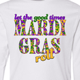 thumbnail image 4 of Inktastic Mardi Gras Let the Good Times Roll Long Sleeve Youth T-Shirt, 4 of 5