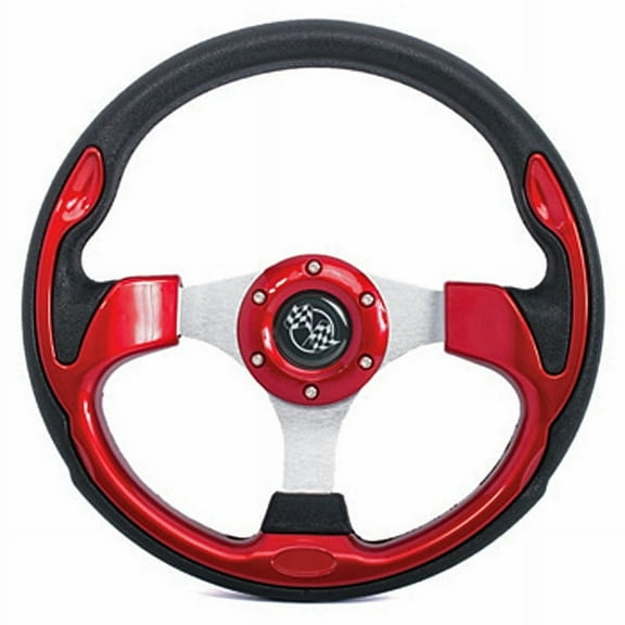 GTW Rally Golf Cart Steering Wheel and Adapter - Choose from 5 Colors