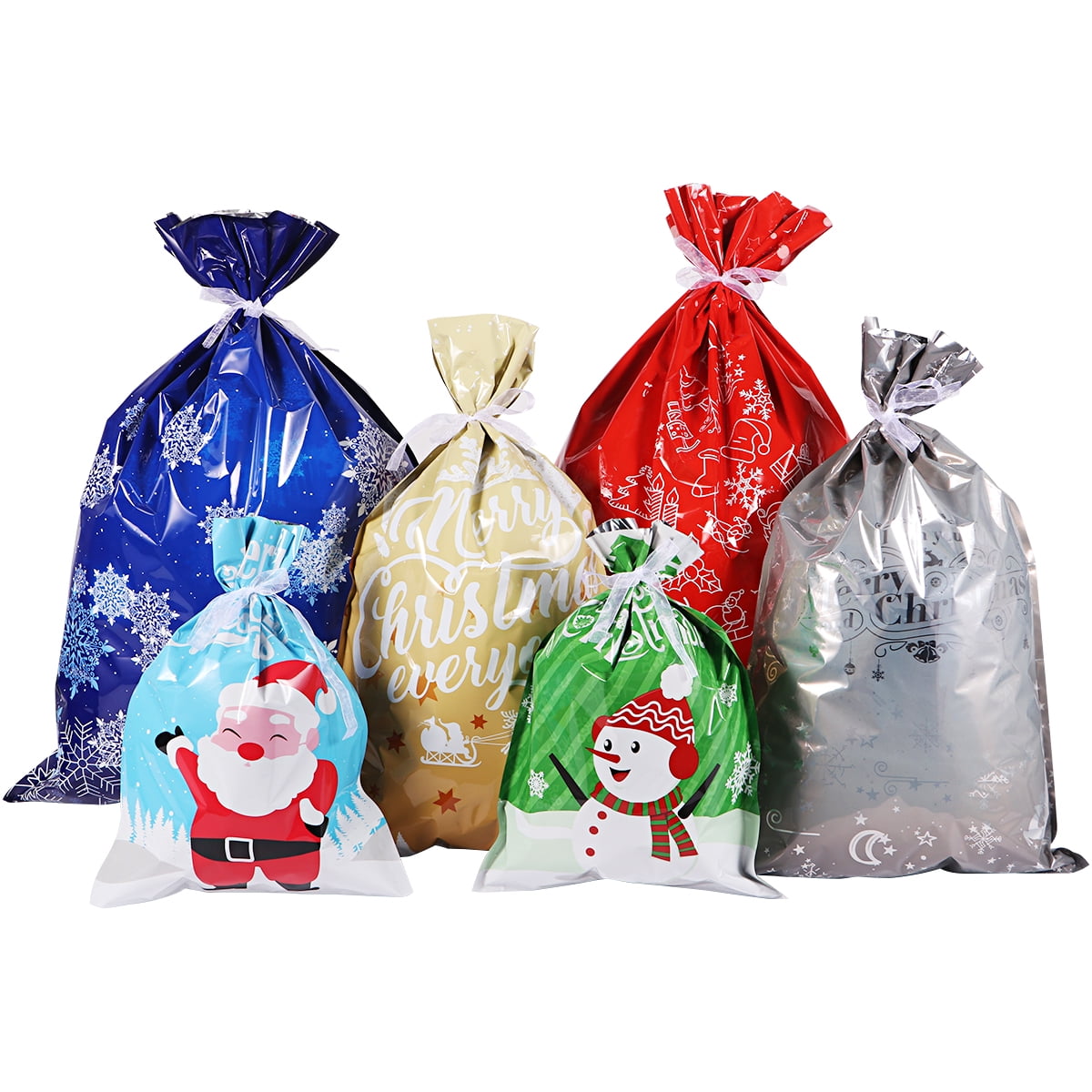 30PCS Christmas Gift Bags Assorted Styles Gift Wrapping Goodie Bags Favor Pouches - Walmart.com