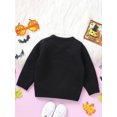 thumbnail image 6 of Toddler Baby Boys Girls Halloween Sweaters Pumpkin Face Long Sleeve Ribbed Knitted Pullover Fall Winter Clothes, 6 of 7