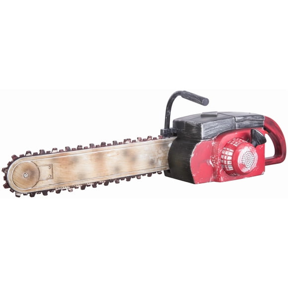22-Inch Rusted Red Animated Chainsaw Prop