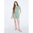 thumbnail image 2 of Joyspun Women’s Scoop Neck Sleepwear Modal Tee with Short Sleeves, Sizes S-3X, 2 of 4