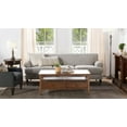 thumbnail image 2 of Jennifer Taylor Home Alana 88" Lawson Living Room Three-Cushion Tightback Sofa Couch with Metal Casters, Silver Grey, 2 of 12