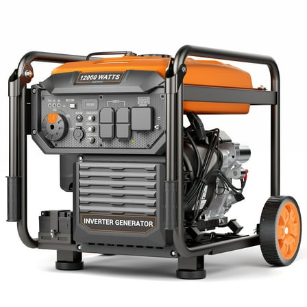 Efurden 12000-Watt Inverter Generator, Portable Generator Gas Powered with Electric Start for Home Backup, RV Ready