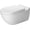 White with HygieneGlaze, variant on Duravit 2227090092 Starck 3 0.8/1.6 Gpf Dual Flush Wall Mounted One Piece Compact Toilet -