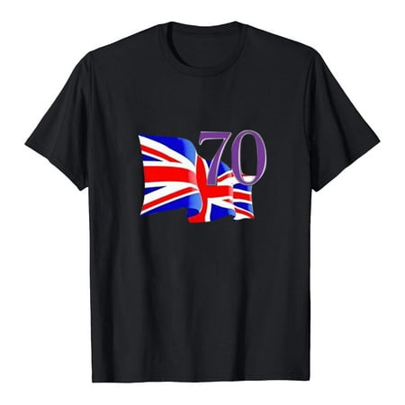 

womens summer tops 2023 70th Anniversary Short Sleeved Women s T-shirt Printed T-Shirt Top Women s Gift Corset Tops for Women Black XXL