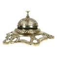 thumbnail image 4 of Large Vintage Antique Style Ornate Floral Victorian Brass Front Desk Hotel Bell, 4 of 8