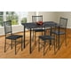 thumbnail image 1 of Comedor Jalapa 4 Sillas Tubulares y Cubierta de Formica MOBILKRAFT Modelo Jalapa, Estilo Contemporáneo en Color Chocolate, 1 of 3