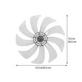 thumbnail image 2 of Minkissy Low Noise Fan Wing Replacement For Standard Design Floor Fan 1Pcs, 2 of 8