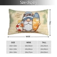 thumbnail image 2 of Honeii Hello Summer Cute Gnome Print Pillow Cases,Plush Throw Pillow Covers,Decorative Pillowcase for Sofa, Couch, Living Room-14"x20", 2 of 6