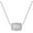C, variant on Initial Letter Necklace for Women Embossed Belt Buckle Necklace Sliver Personalized Pendant Necklace Western Jewelry Gift for Women