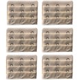 thumbnail image 1 of Home-Organizer Tech 6 Packs Bra Extender Soft Comfortable 4 Hook 3 Rows Bra Strap Extension for Women Girl, 1 of 3