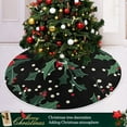 thumbnail image 3 of Ryvnso Christmas Tree Skirt Fir Berry with Bows Xmas Tree Skirts Ornament Home Decorations 35.4", 3 of 6