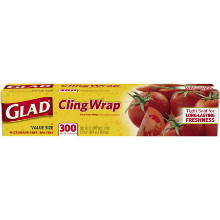 Glad ClingWrap Plastic Food Wrap - 300 Square Foot