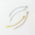 thumbnail image 6 of QQTDFG 925 Sterling Silver Chain Extender w/ Spring Ring Clasp 3cm 5cm A2953-Teardrop, 3cm (1.18")-Silver-20 pieces, 6 of 7