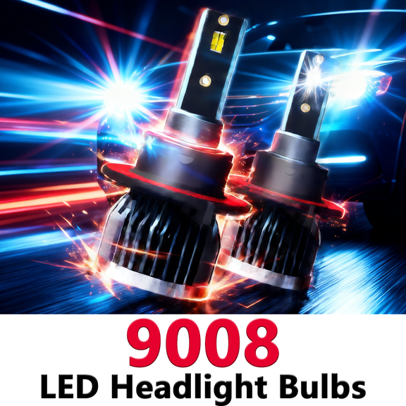 9008/H13 LED Headlight Bulb For 2006-2011 Chevy HHR,Standard High Beam or Low Beam,9008/H13 White Headlight Bulbs,High Brightness Headlight Bulb, Pack of 2