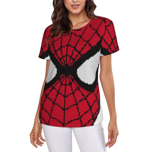 Spider-Man Women's Crew Neck Short Sleeve T-Shirt