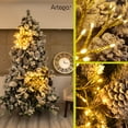 thumbnail image 2 of Luces serie 112 led star burst Artego con 2 ramos de 40cm de diámetro unidos de 56 leds ALPHA Decoración Navidad eventos bodas LED christmas string lights waterproof 8 modos uso temporizador, 2 of 7