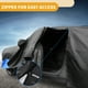 thumbnail image 4 of Cubierta impermeable para coche Unique Bargains, 210D Oxford, negra y azul, con cremallera, protección para Mini Cooper 2DR 2002-2021., 4 of 5