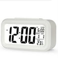 thumbnail image 2 of Ysk Smart Night Light Digital Alarm Clock with Indoor Temperature, Battery Operated Desk Small Clock (White), 2 of 10